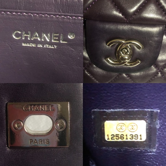 SOLD**Chanel Classic Jumbo Dark Purple Flap Bag - Picture 15 of 15